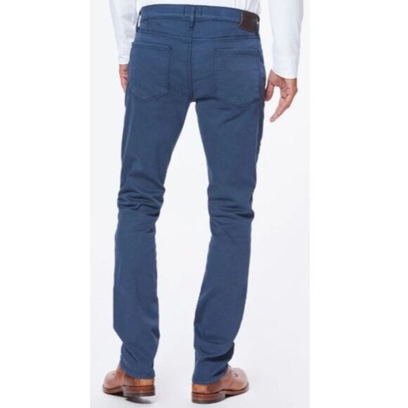 Paige Men's Blue Federal Straight Leg Jeans Slim Fit Denim Stretch Size 33 - Picture 2 of 14